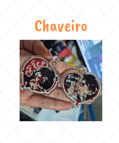 Chaveiro impressão UV com argola