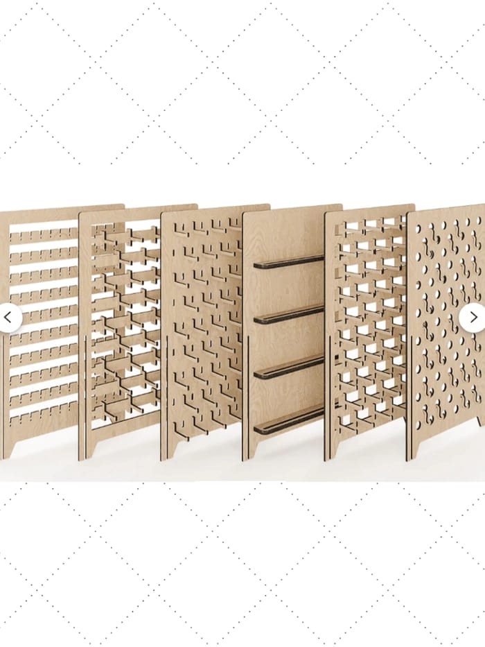 Display painel com acessórios